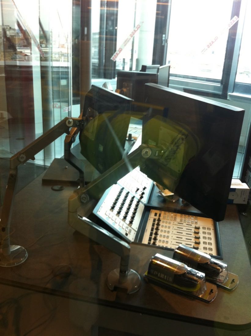 glass scratches at BBC radio