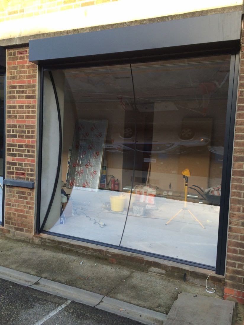concave shop front